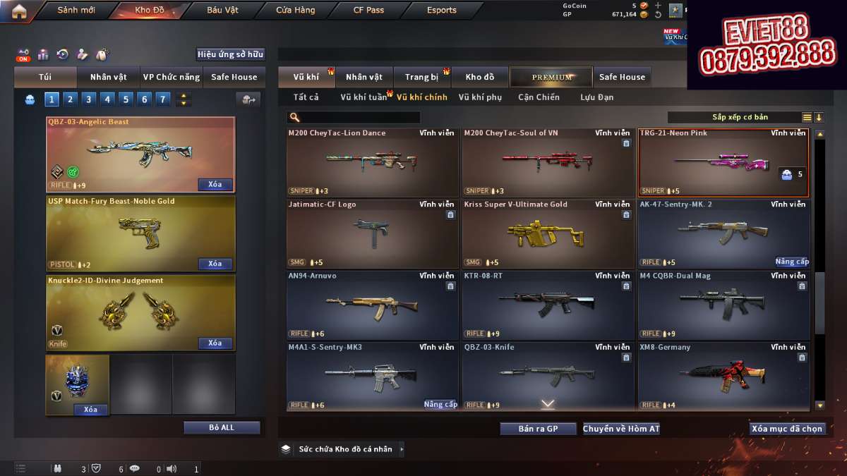 shop acc cf uy tin gia re